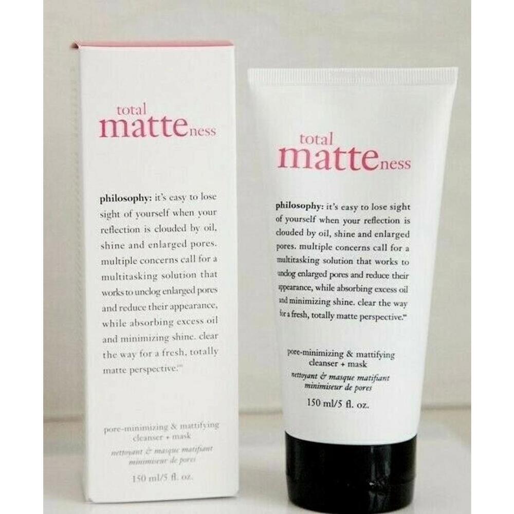Philosophy‎ BNIB Total Matteness 2-in-1 Pore Minimizing Cleanser Mask Full Size